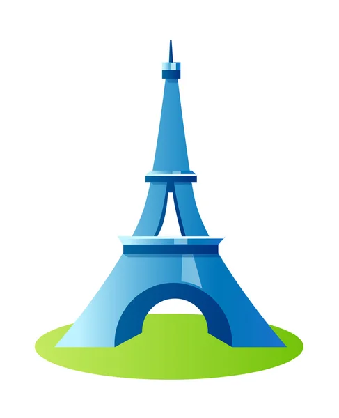 Icono del vector toalla eiffel — Vector de stock