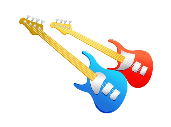 Vector icon electronic guitar — Stock Vector