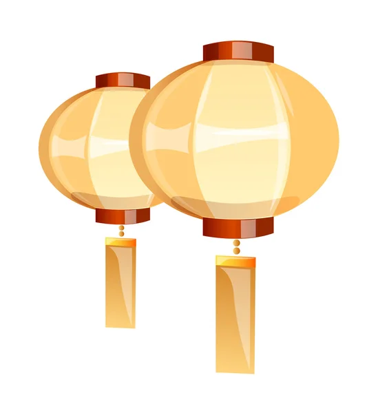 Vector icon buddhism lamp — Stock Vector