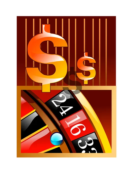 Vector icon gamble — Stock Vector