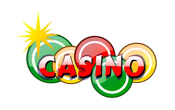 Casino ícone do vetor — Vetor de Stock