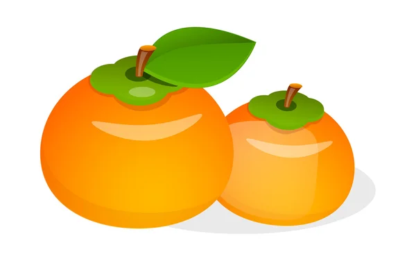 Vector icon persimmon — Stock Vector