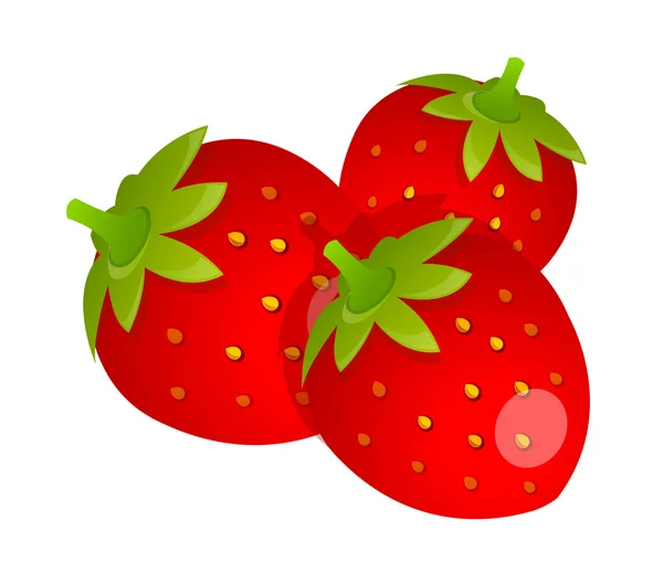 Vector icon strawberry — Stock Vector