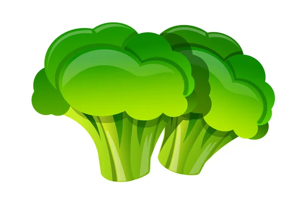 Vector icon broccoli — Stock Vector