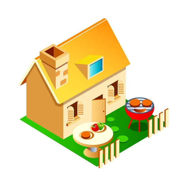 Vector icon house — Stock Vector