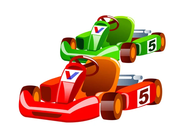 Vector icon racing car — Stock Vector