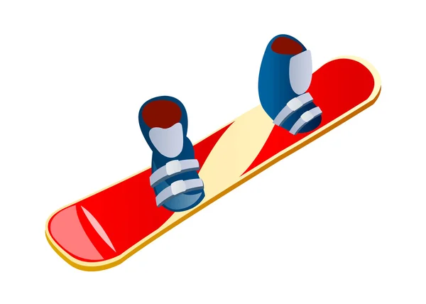 Icône vectorielle snowboard — Image vectorielle