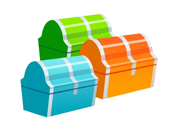 Vector icon treasure box — Stock Vector