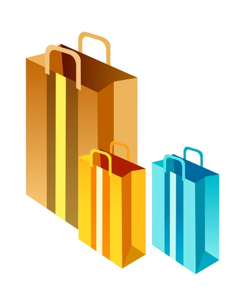 Vector icon paper bag — Stock Vector