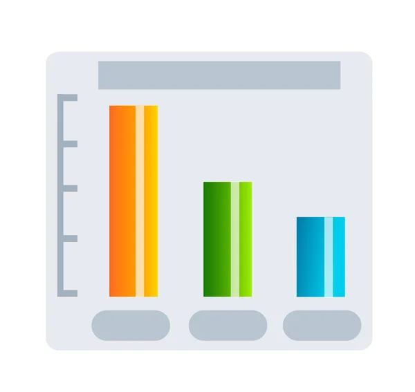 Vector icon stick graph — Stock Vector