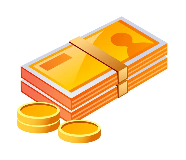 Icône vectorielle cash — Image vectorielle