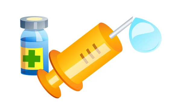 Vector icon syringe — Stock Vector