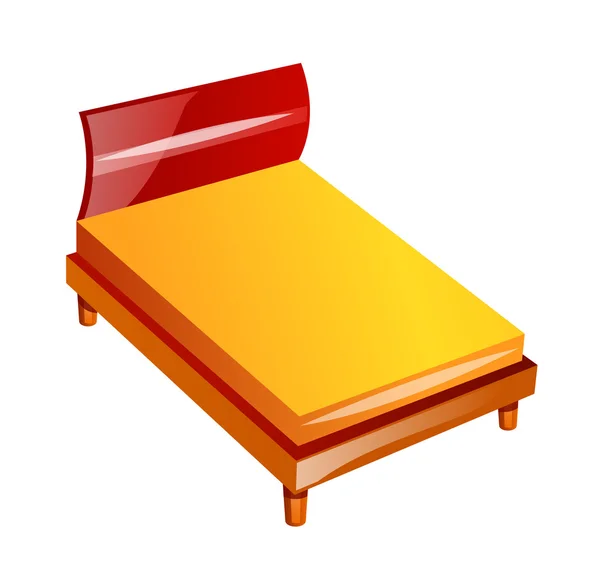 Vector icono cama — Vector de stock