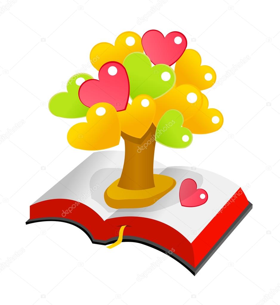 Vector icon bible and tree