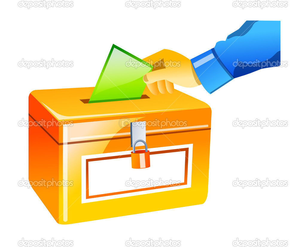 Vector icon ballot box