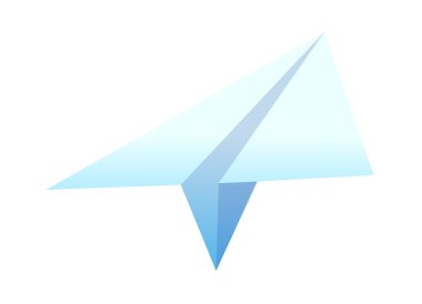 vektör simge kağıt uçak