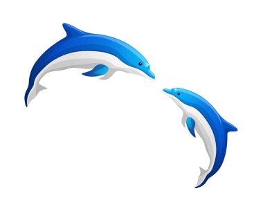 Vector icon dolphin clipart