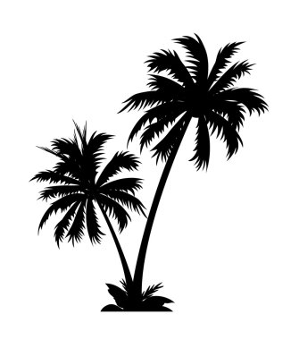 Vector icon palm tree clipart