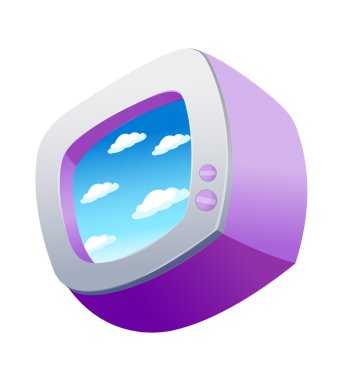 vektör simge televizyon