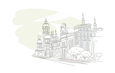 vektör şehir - Mimarlık