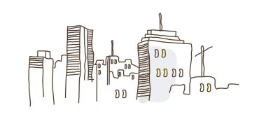 vektör şehir - Mimarlık