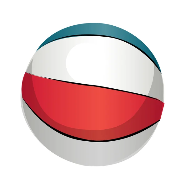 Piłka plażowa ikona wektor — Wektor stockowy