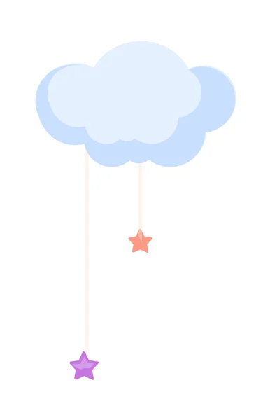 Vector icon cloud and star — Stock Vector