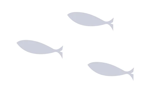 Vector icon fish — Stock Vector