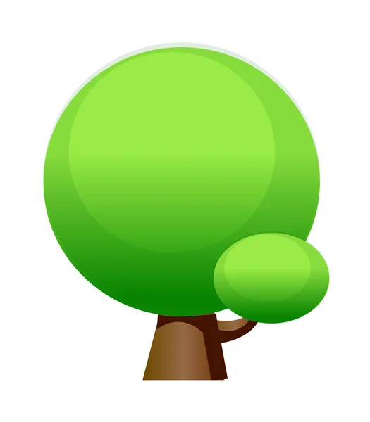 Árbol icono de vector — Vector de stock