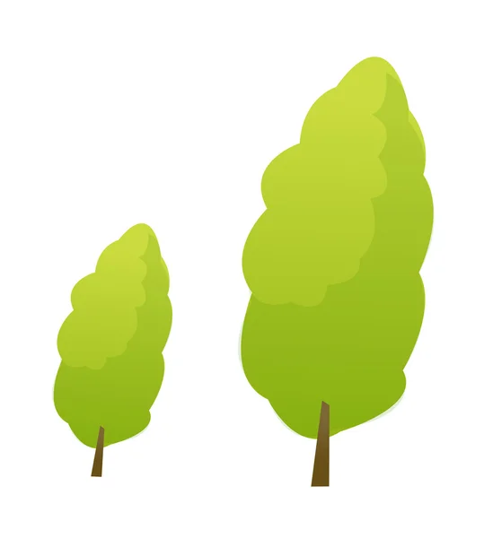 Vektorové ikony strom — Stockový vektor