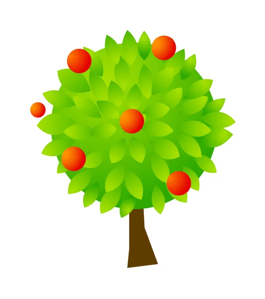 Vektor ikonen träd — Stock vektor