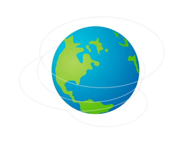 Vecteur icône globe — Image vectorielle