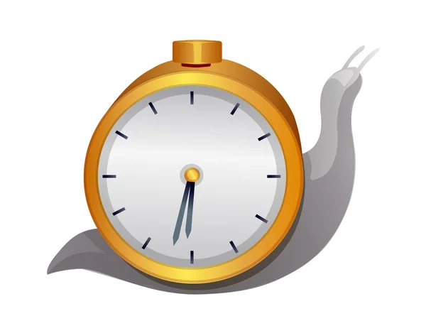 Vector ícone relógio e caracol —  Vetores de Stock