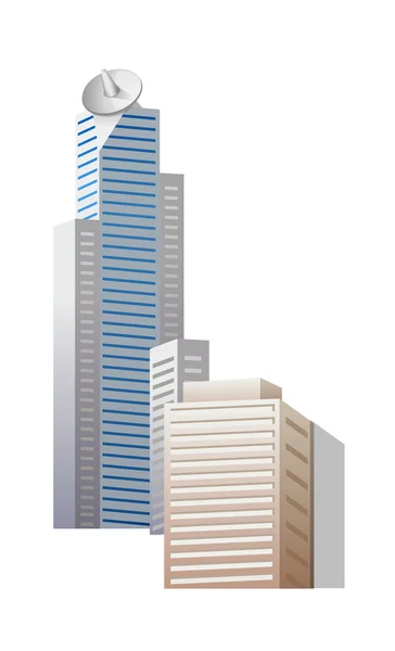 Vector icon skyscraper — Stock Vector