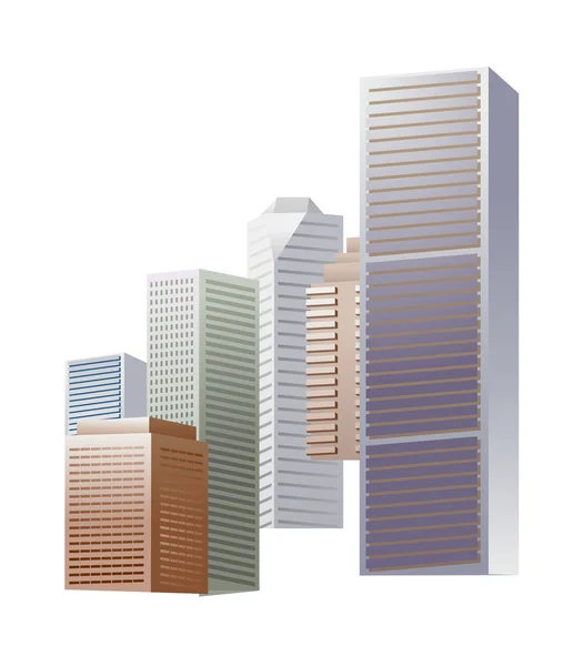 Vector icon skyscraper — Stock Vector