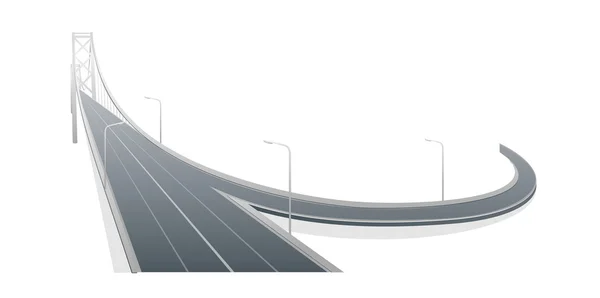 Icône vectorielle autoroute — Image vectorielle