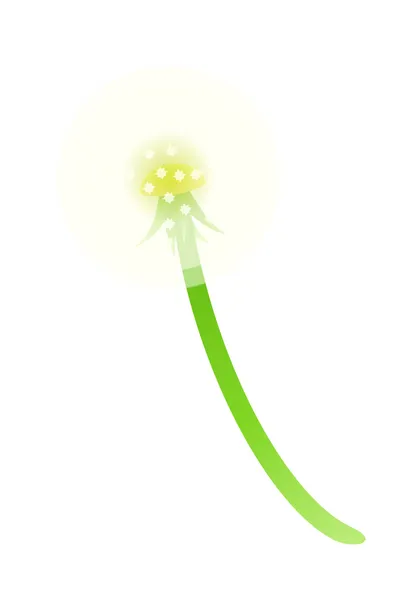 Vector icon dandelion — Stock Vector