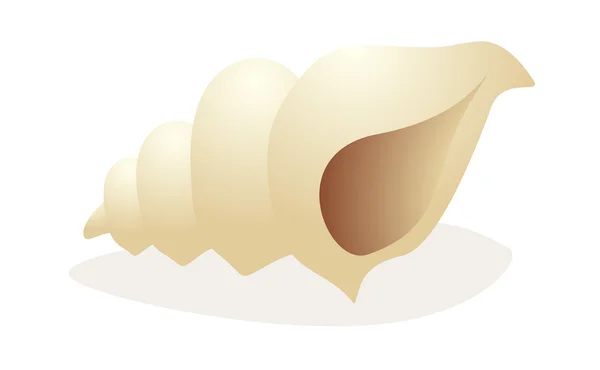 Vector icon trumpet shell — Stock Vector