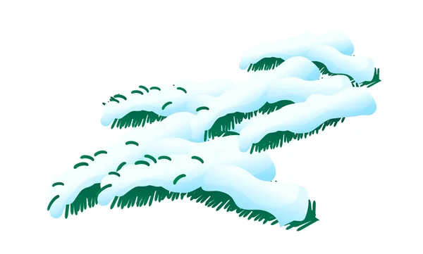 Vector icon snow on the leaf — Stock Vector
