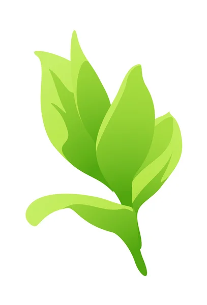 Vector icon leaf — Stock Vector