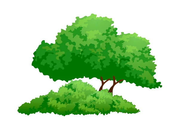 Árbol icono de vector — Vector de stock