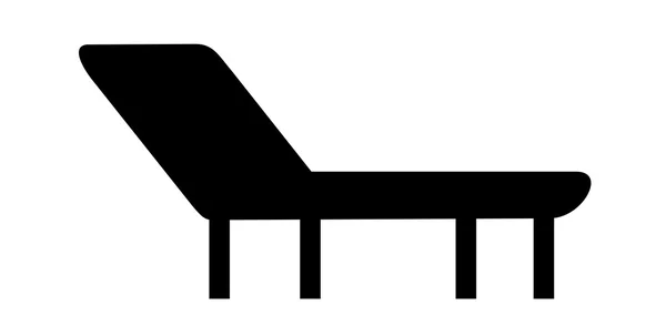 Vector icono silla — Vector de stock