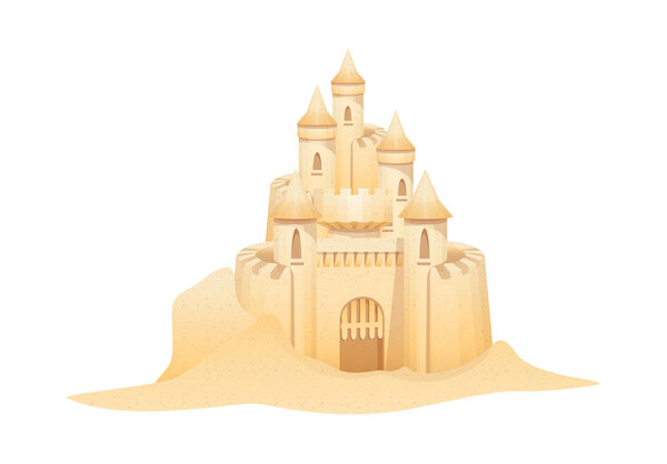 Vector icon sand castle
