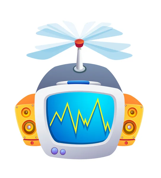 Vector icon televízió — Stock Vector