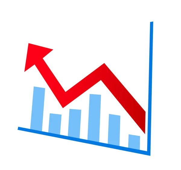 Vector icon graph — Stock Vector