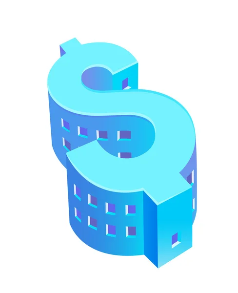 Vector icon dollar — Stock Vector