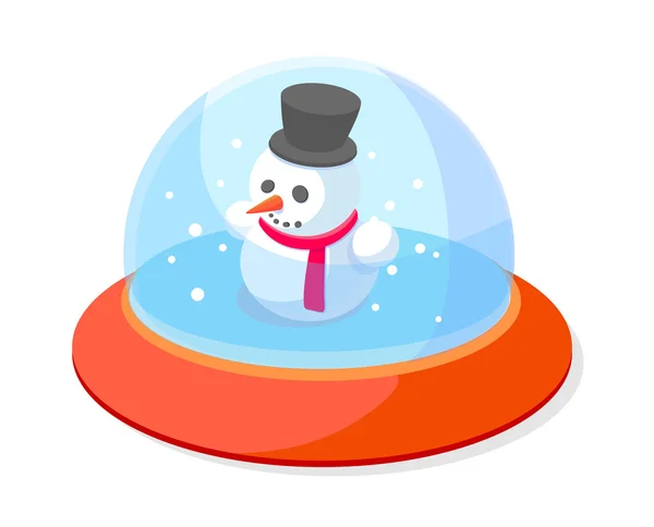 Vector icono bola de nieve — Vector de stock