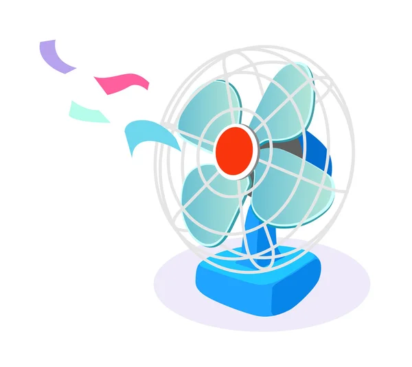 Ventilateur icône vectorielle — Image vectorielle