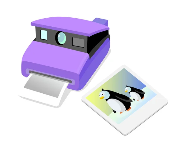 Icono vectorial polaroid — Vector de stock