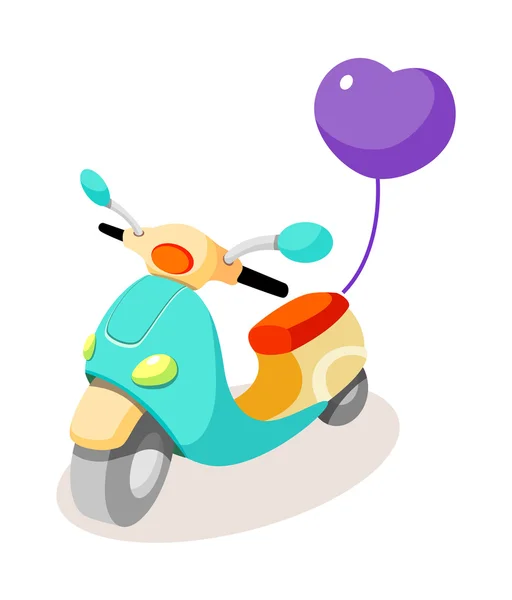 Vektör simge scooter — Stok Vektör